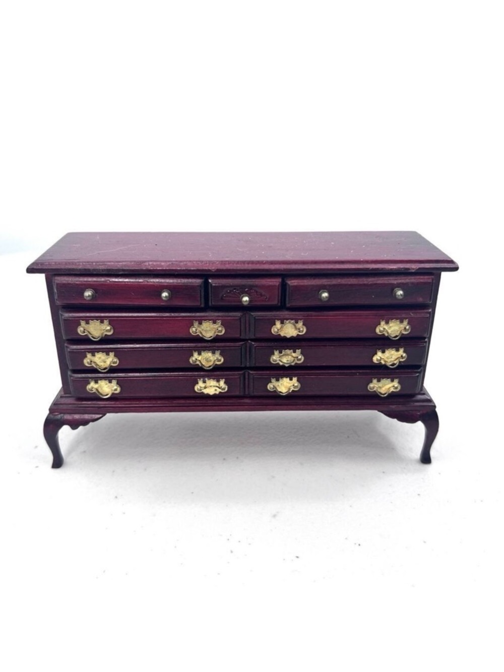Vintage Mahogany Chest Of Draws Dresser Bedroom Sideboard Dollhouse 1:12